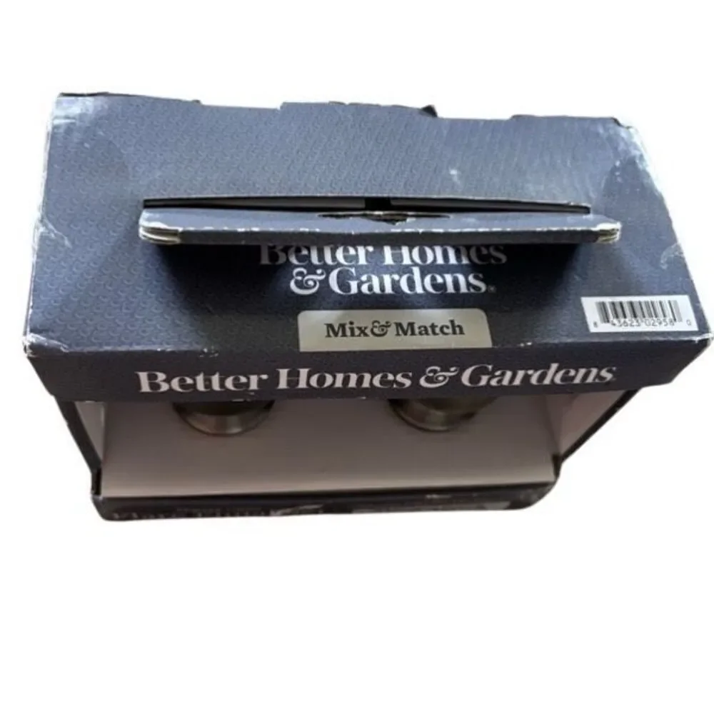 Better Homes & Gardens Pewter Finish Flare Finial Set *New*